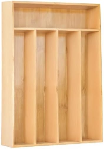Thumbnail 6 de Besilord Silverware Organizer 5-slot bamboo tray 🍽