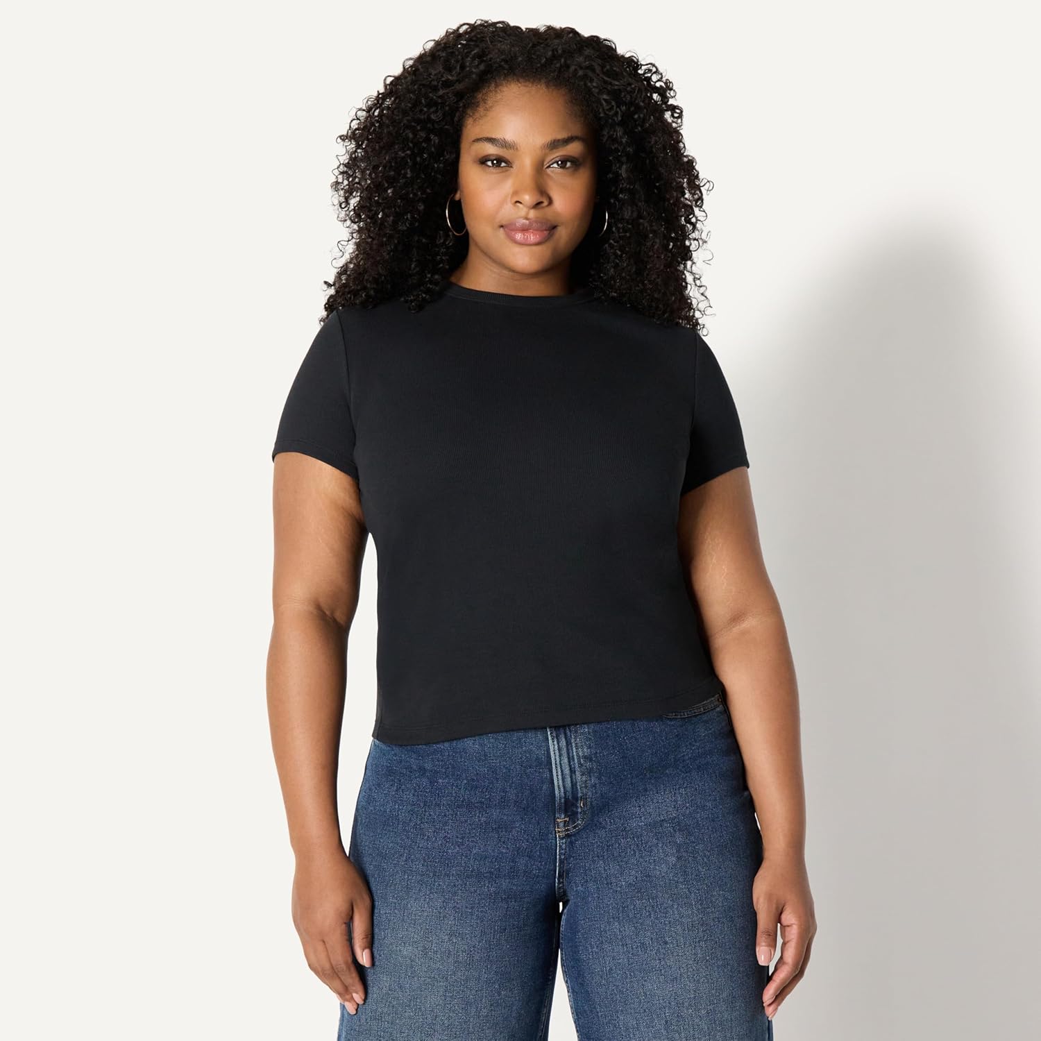 Thumbnail 5 de Amazon Essentials Women's Slim-Fit Stretch Rib Short-Sleeve Tee