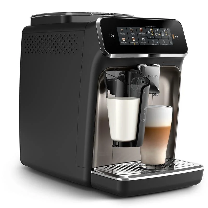 Detalle de Philips LatteGo EP3347/90: cafetera automática con molinillo cerámico, 1,8 L y pantalla TFT