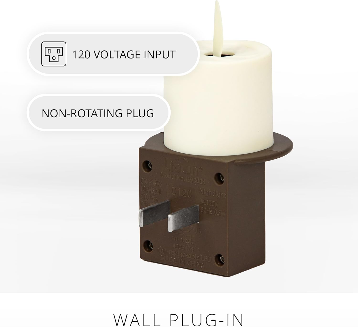 Detalle de Luminara Flameless Candle Nightlight, Bronze