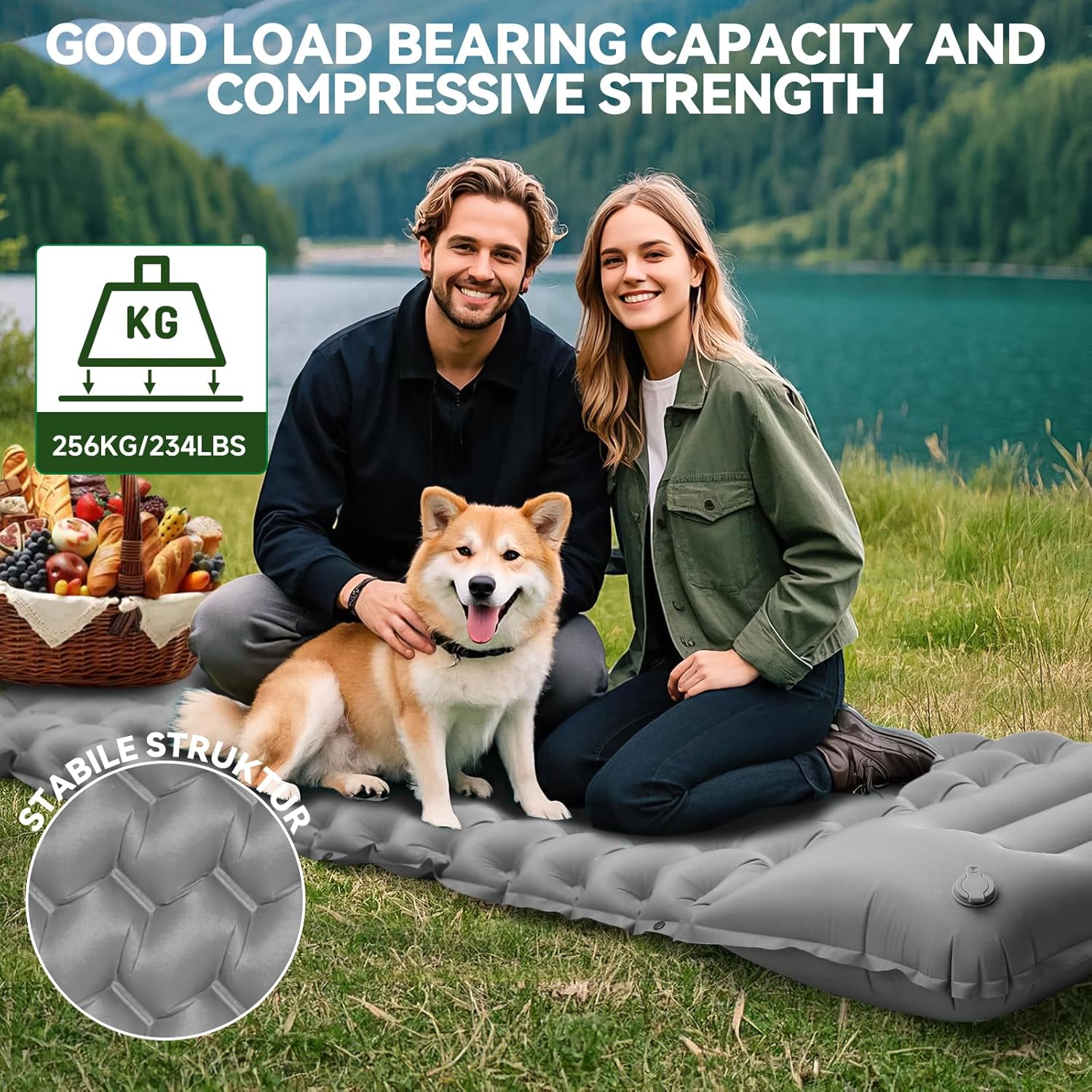 Thumbnail 2 de FORRINX Sleeping Pad Ultralight Inflatable Camping Mat with Built-in Foot Pump