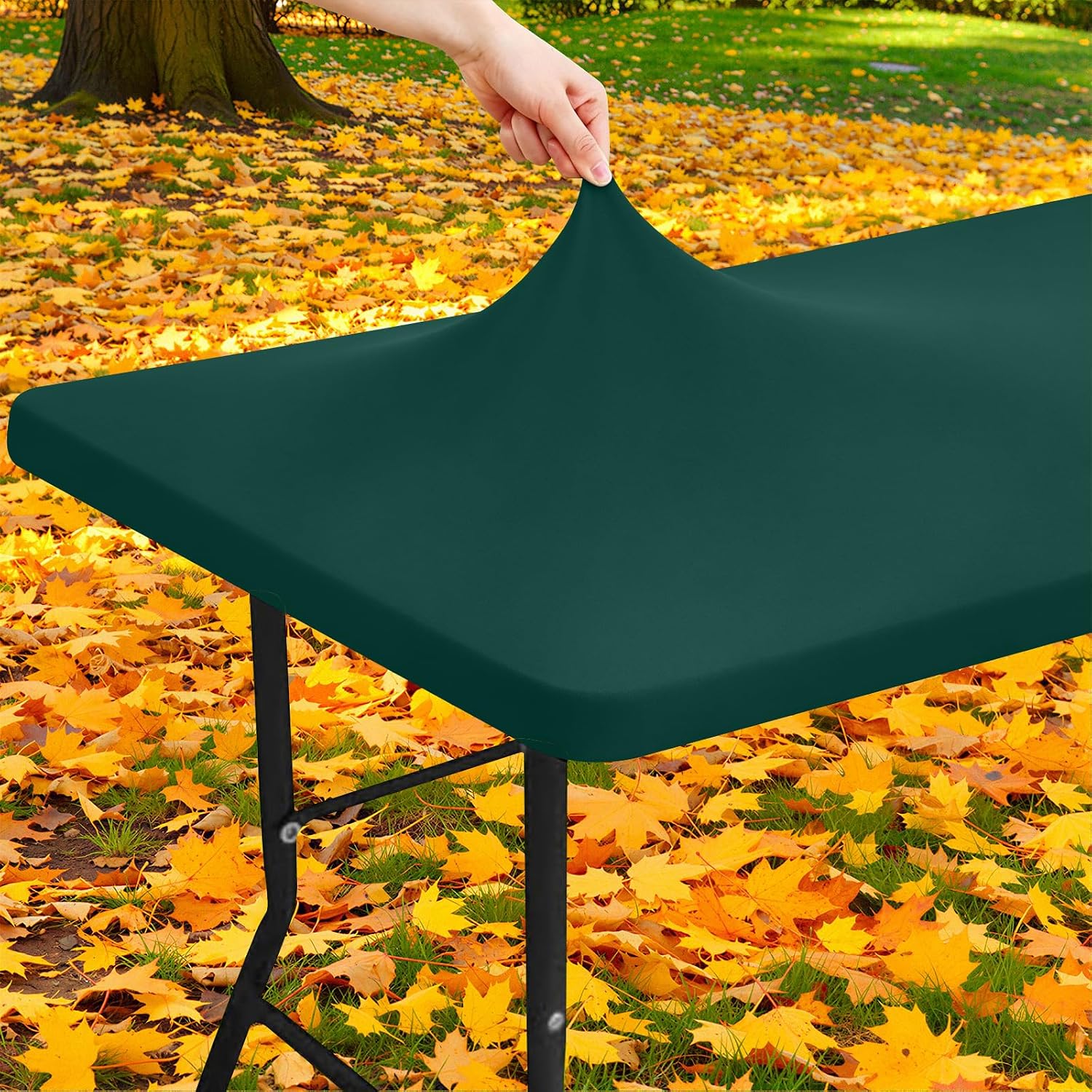 Detalle de Moosfor Fitted Tablecloth, 30" x 48