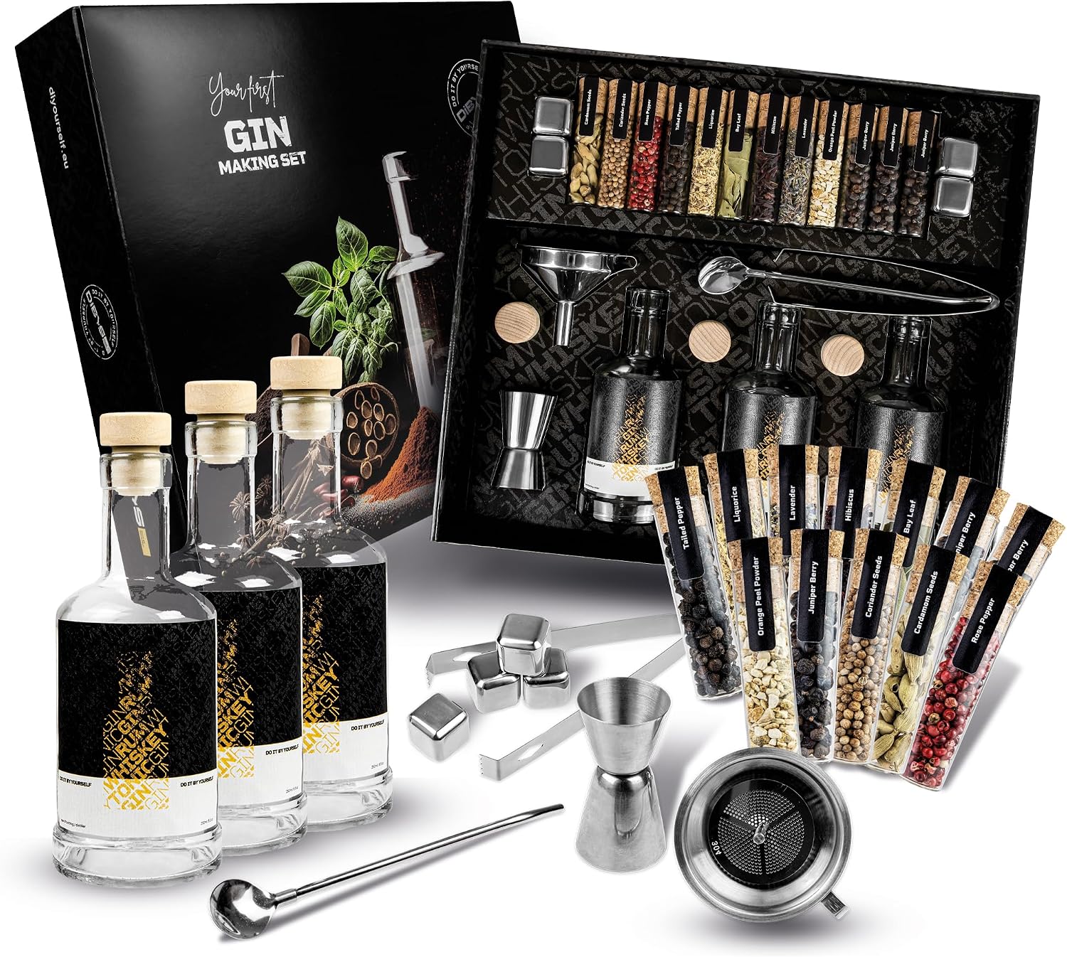 DIBYS Gin-Selber-Machen-Set mit 12 Botanicals ⚙