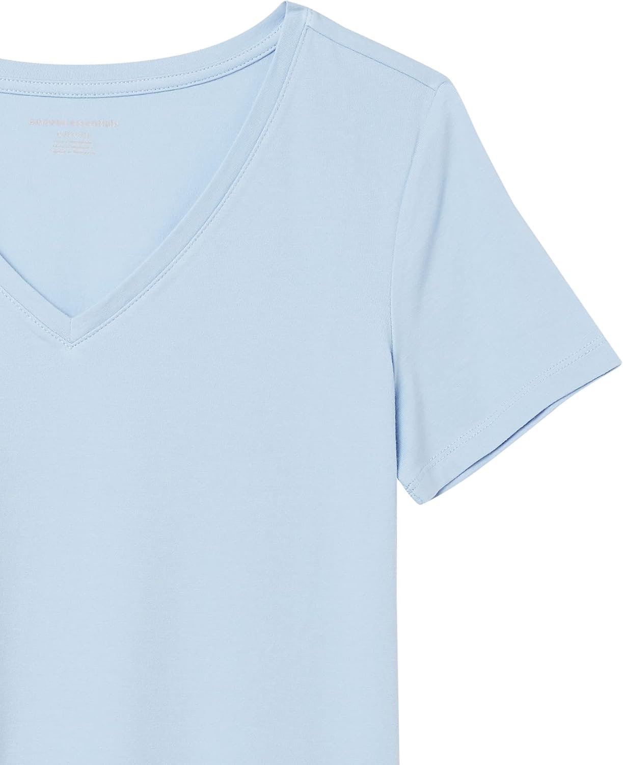 Detalle 2 de Amazon Essentials Damen T-Shirt Regular Fit mit V-Ausschnitt, Kurzarm – Multi-Pack