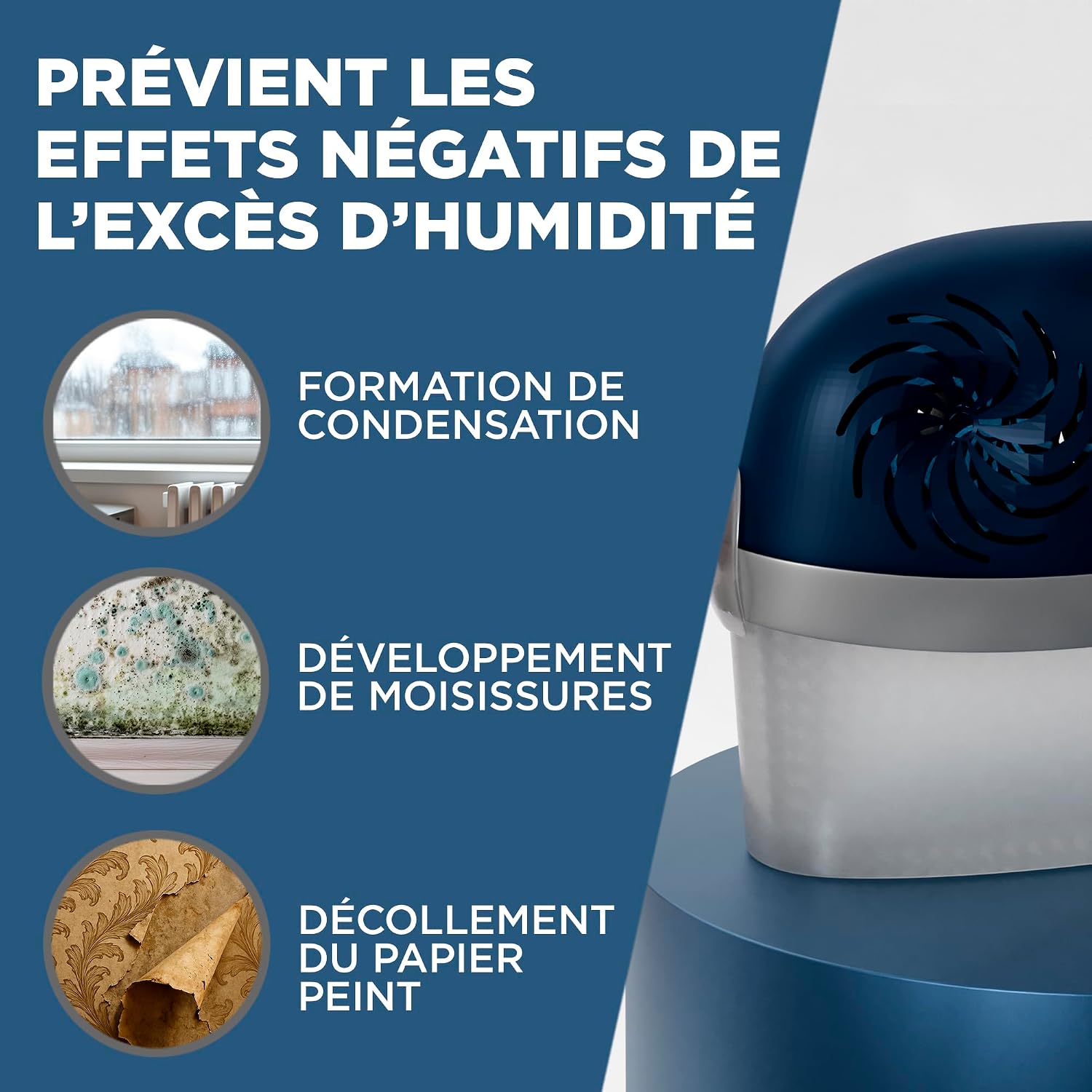 Detalle de Rubson AERO 360° Absorbeur d'humidité pour pièces jusqu'à 40 m²