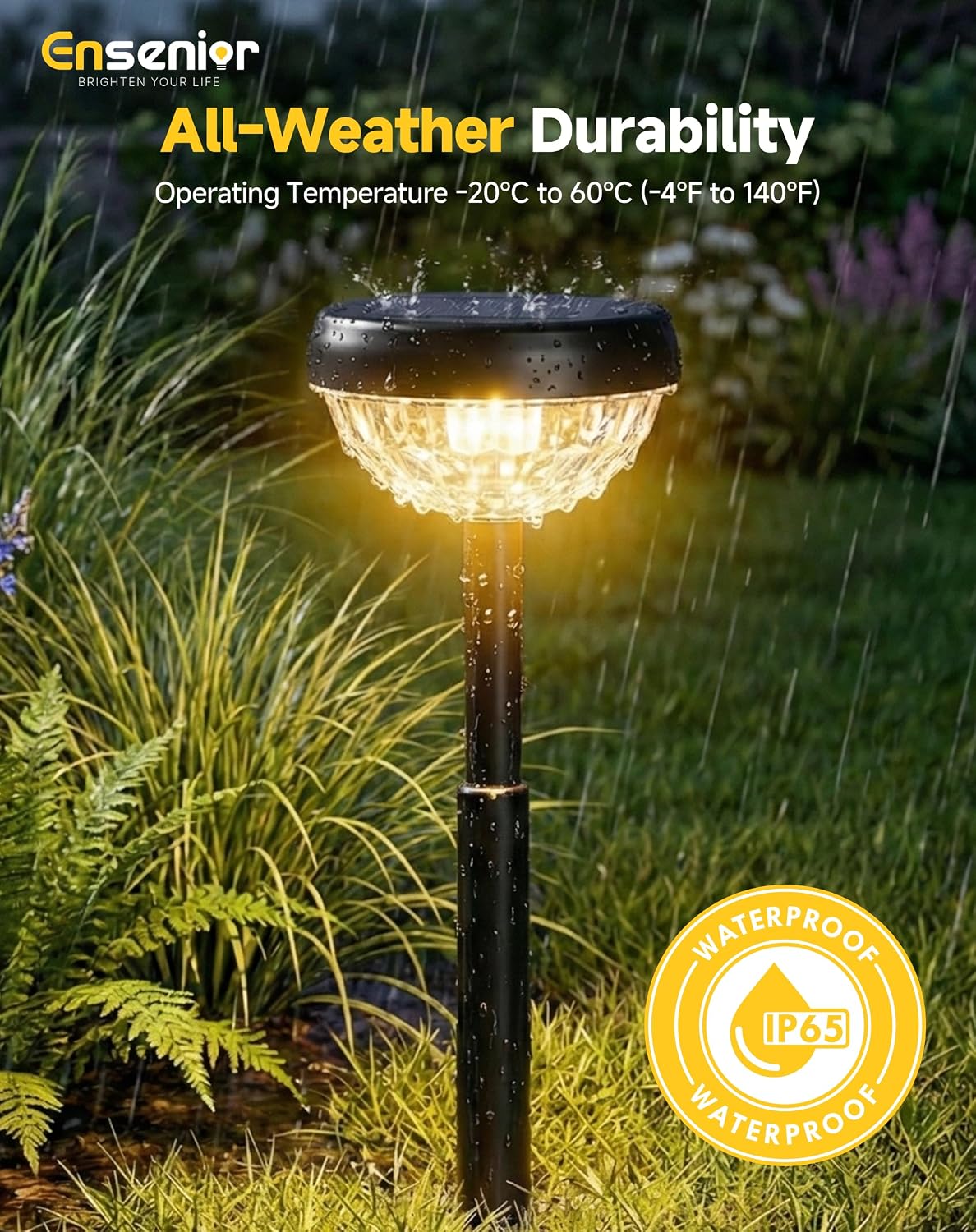 Detalle 1 de Ensenior Solar Garden Lights, 8-Pack