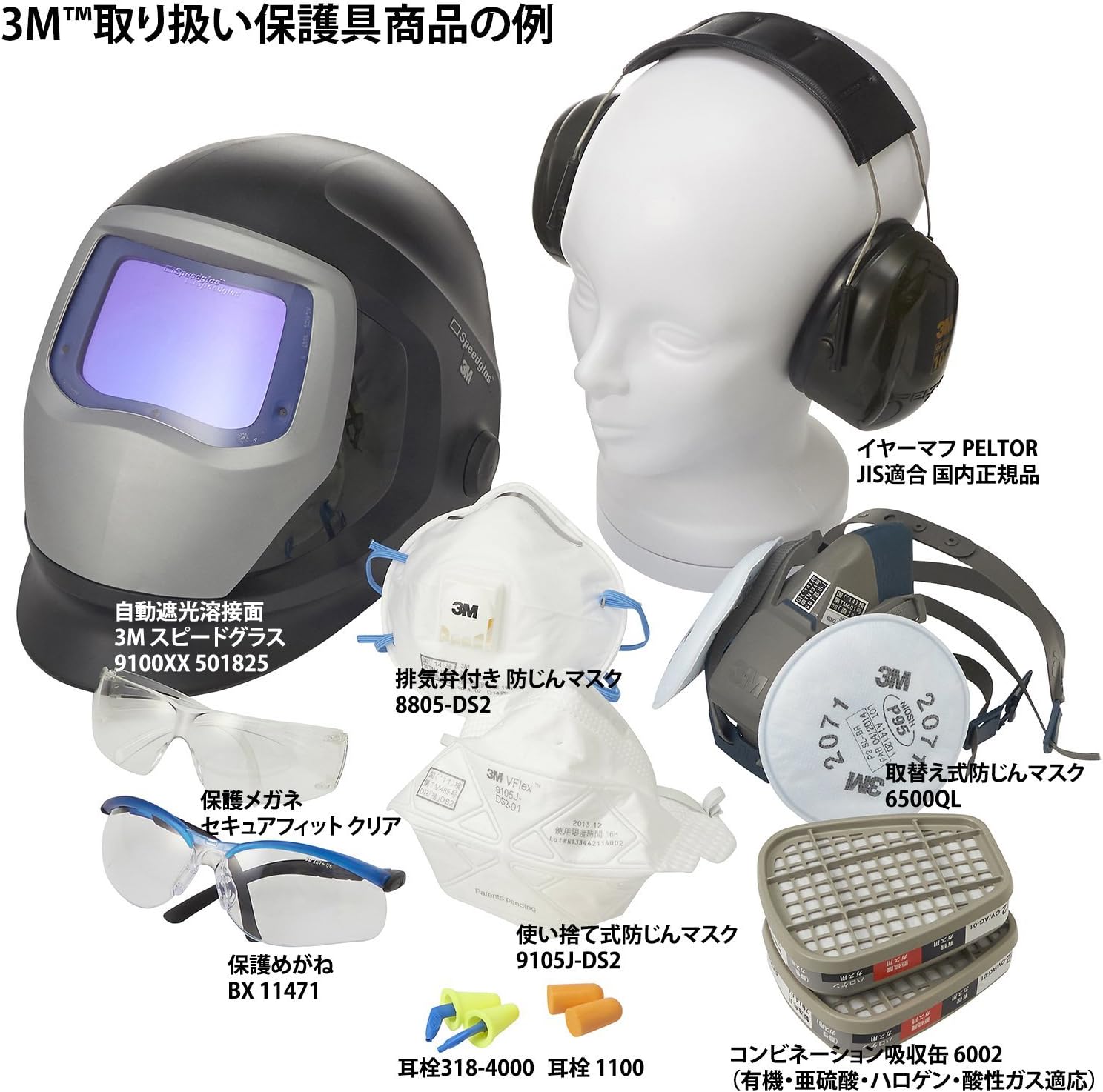 Detalle 2 de 3M PELTOR H10A 防音イヤーマフ、JIS適合・ヘッドバンド式・カップ内部2重構造
