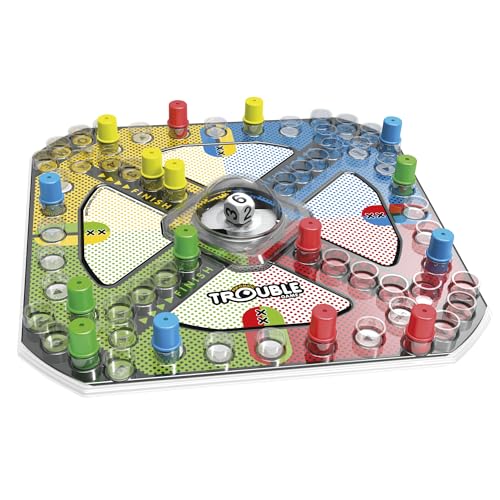 Detalle de Hasbro Gaming Trouble Board Game for Kids Ages 5 and Up (2-4 Players)