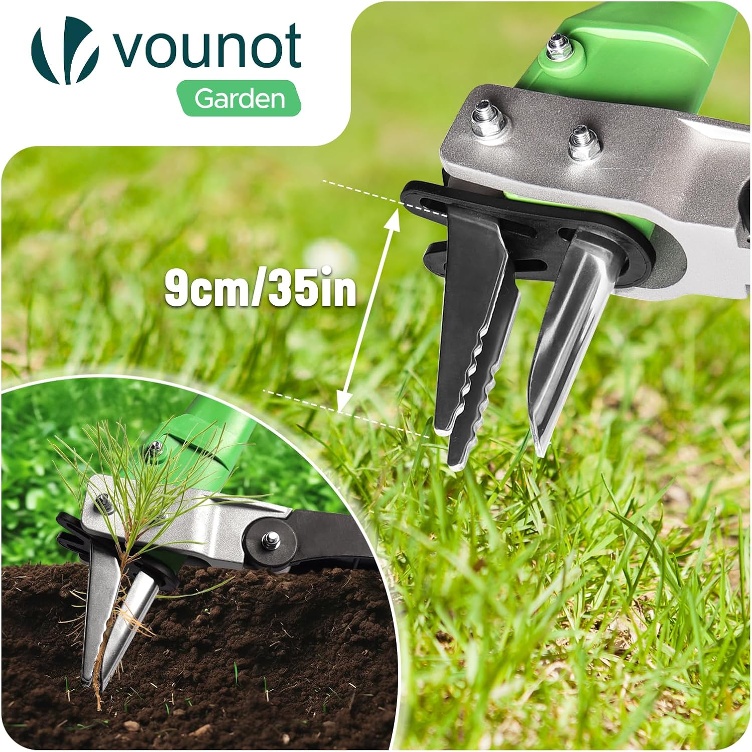 Thumbnail 1 de vounot Désherbeur Manuel Longueur 100 cm en Acier Inoxydable — extraction efficace des mauvaises herbes
