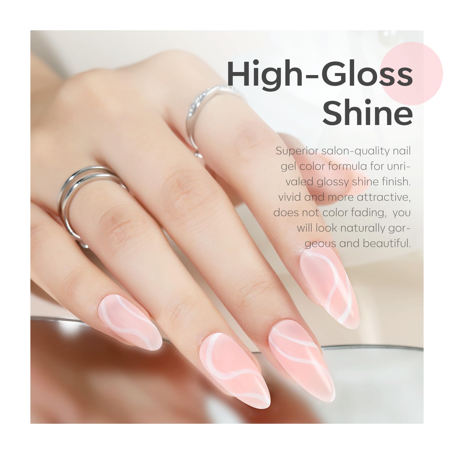 Detalle de Modelones Gel Nail Polish Set 6 colors