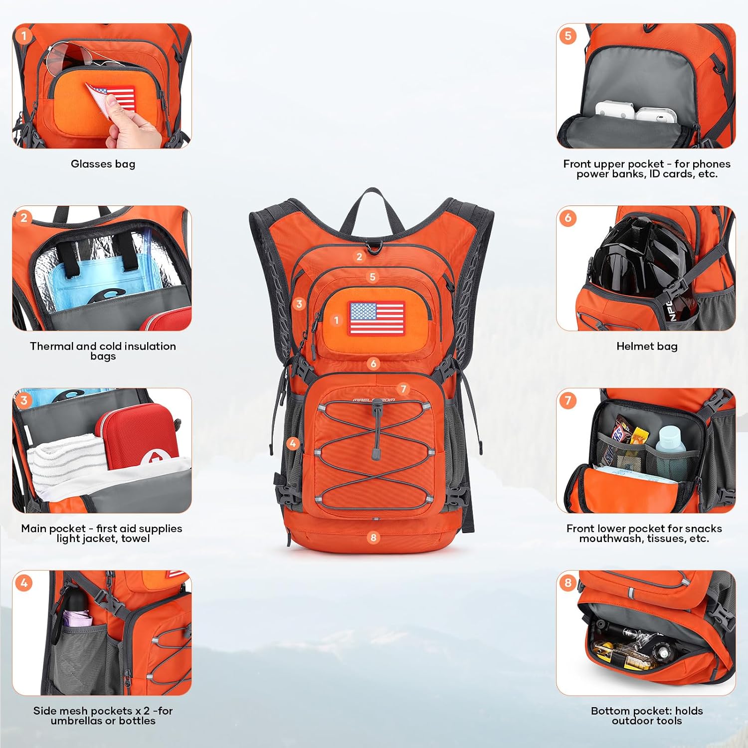 Detalle 2 de Maelstrom Hydration Hiking Backpack 20-liter