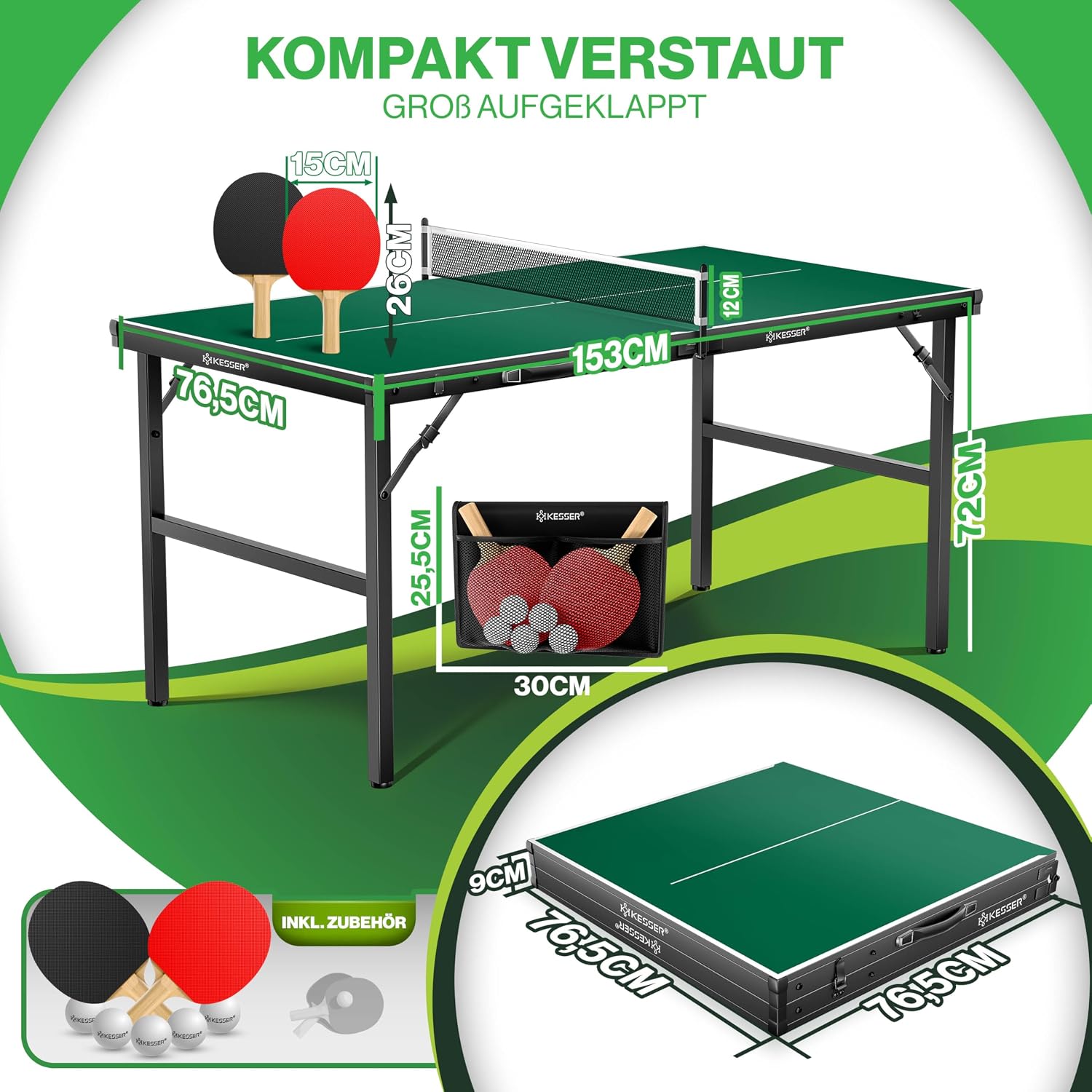 Thumbnail 5 de KESSER Tischtennisplatte Mini