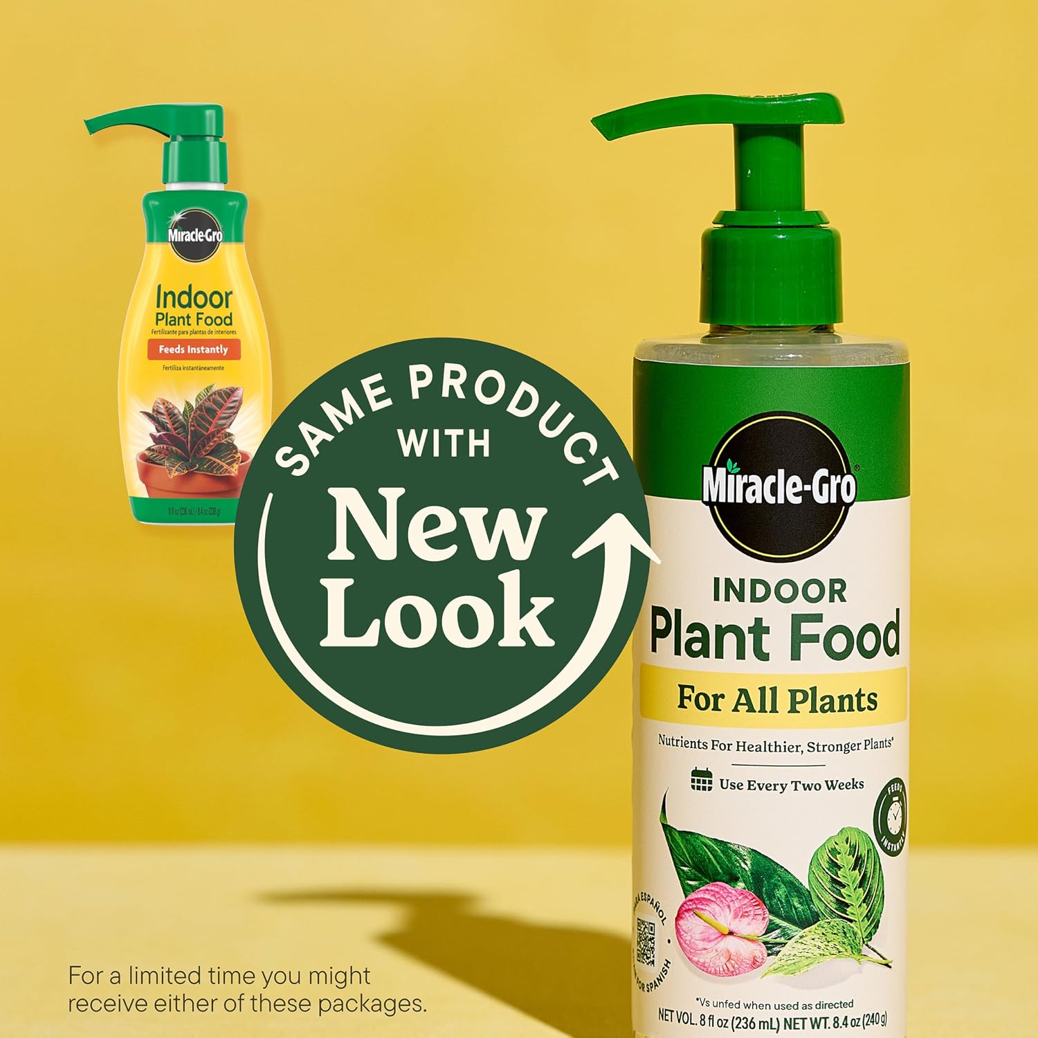 Detalle de Miracle-Gro Indoor Plant Food for All Plants, 8 fl oz (2-Pack)