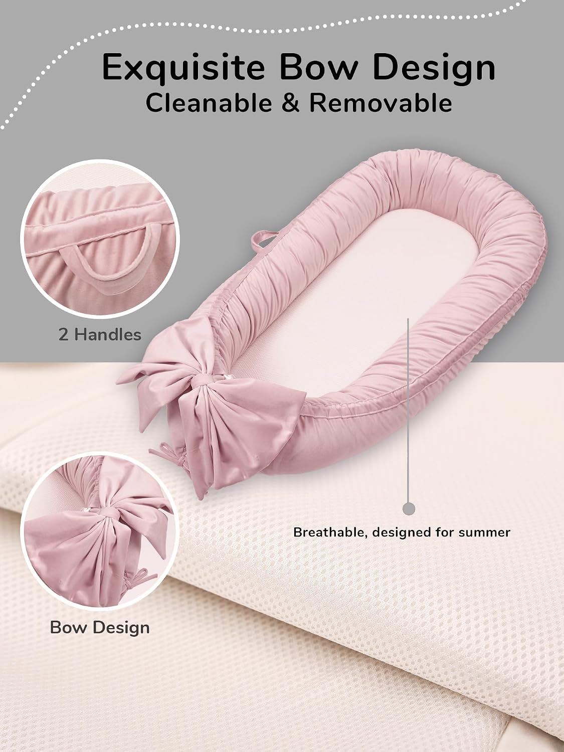 Thumbnail 3 de EAQ Babynest Nestchen 36×26×10 cm
