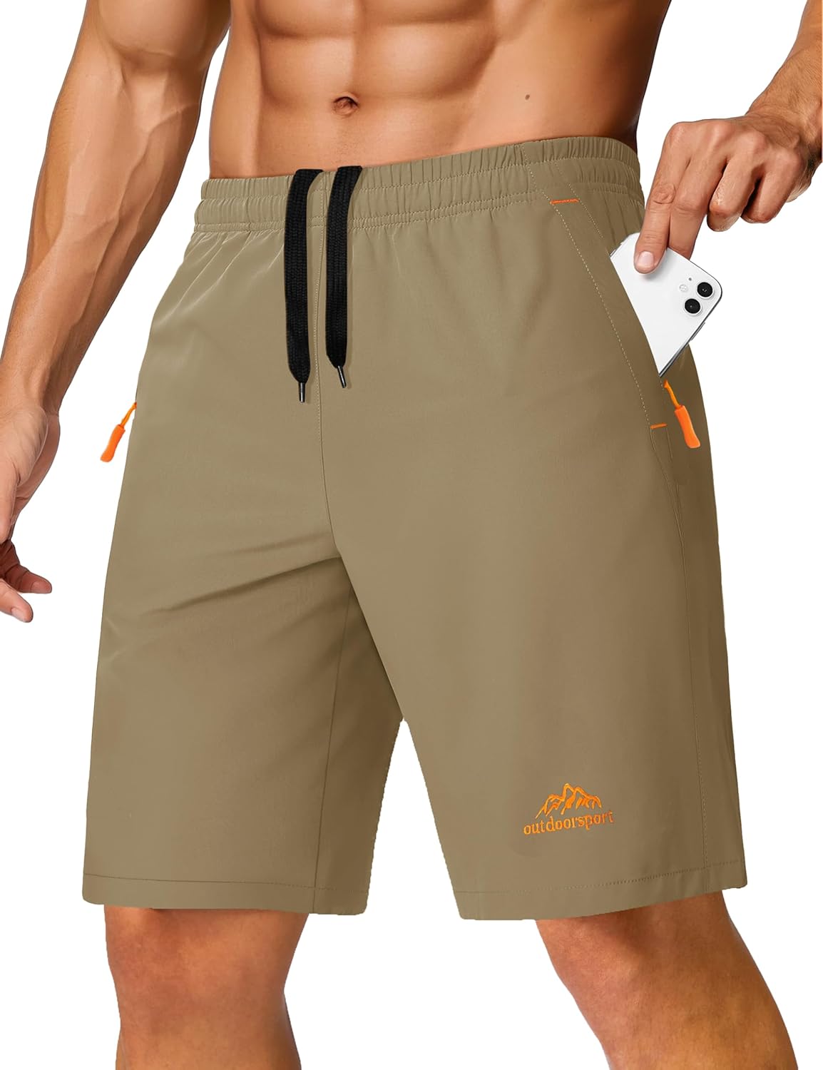 Thumbnail 5 de TACVASEN Men’s Quick-Drying Training Shorts with Zip Pockets