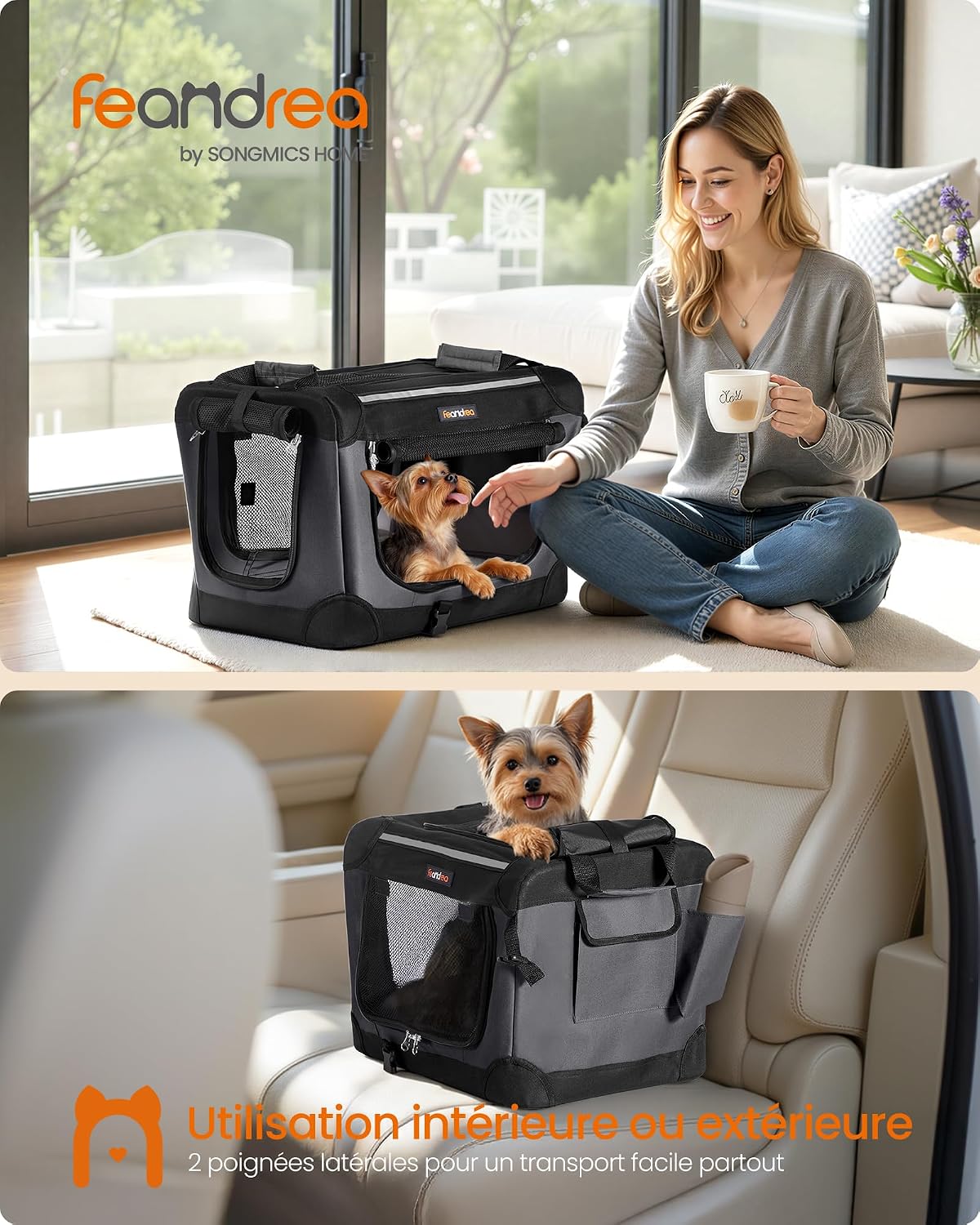 Thumbnail 1 de Feandrea Sac de Transport Chien 76,2 cm