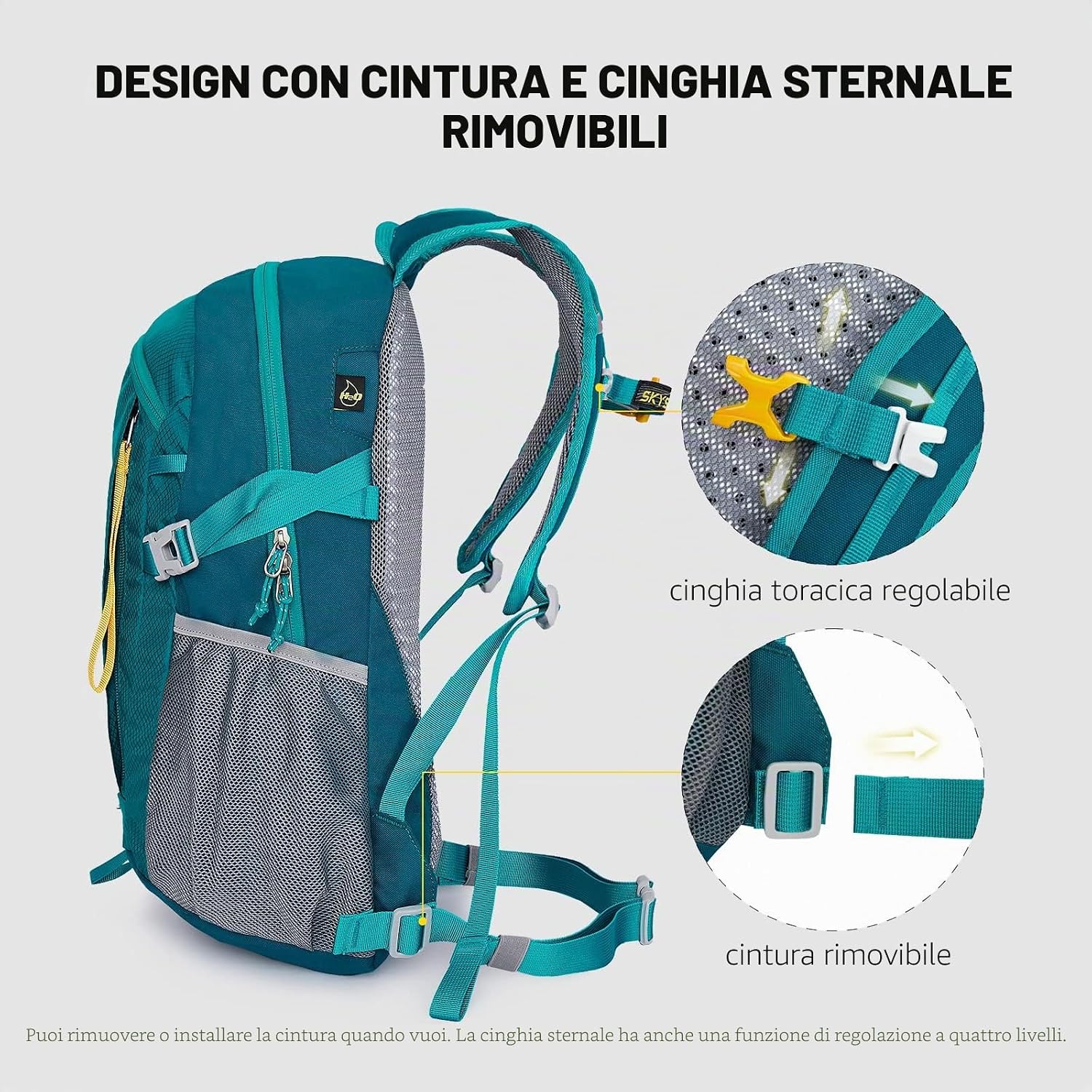 Detalle 2 de SKYSPER Zaino da Hiking 20L Impermeabile