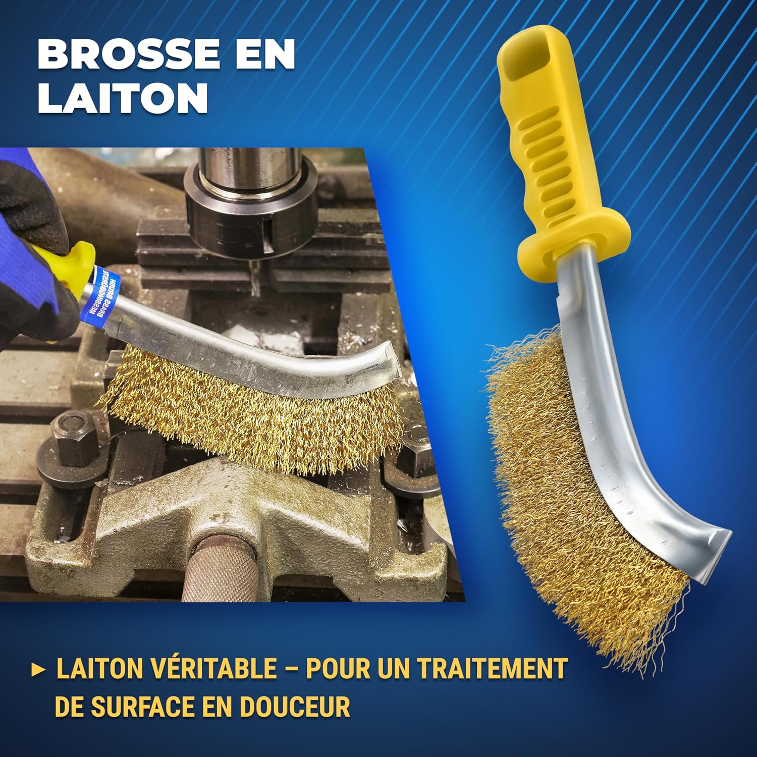 Thumbnail 6 de S&R 135.033.265 handdraadborstelset met staal, messing en roestvrij staal