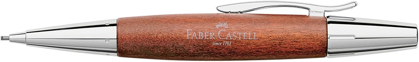 Detalle de Faber-Castell 138382 Porte-mine rotatif e-motion en bois de poirier et chrome