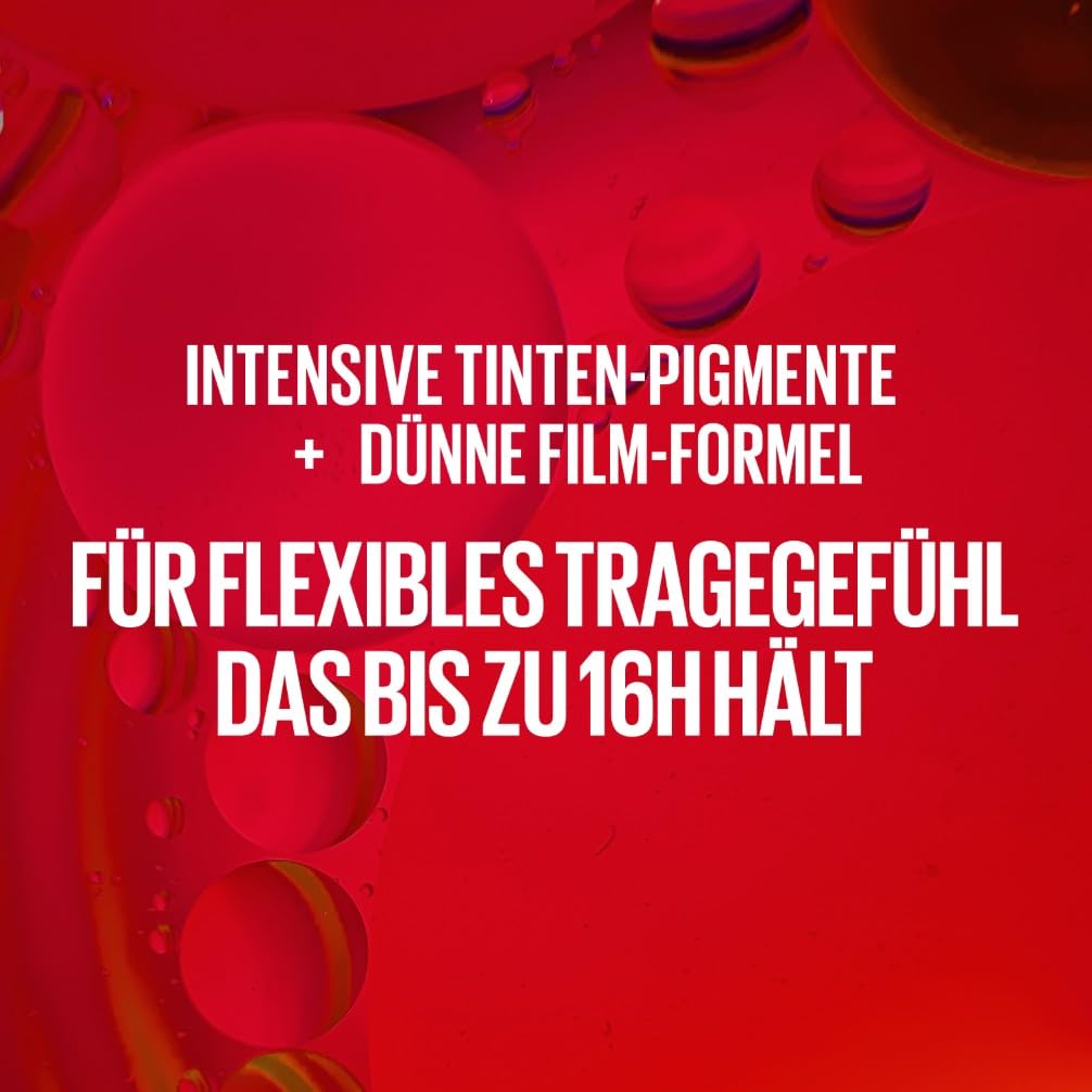 Detalle de Maybelline New York Super Stay Matte Ink Lippenstift flüssig 16H, matt & transferresistent (Nuance 15 Lover) – 5 ml