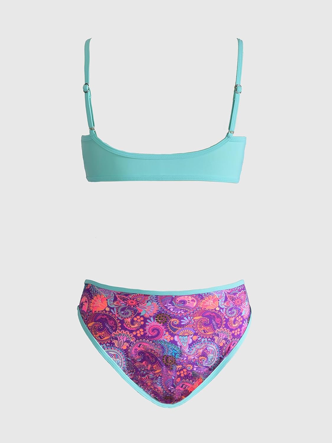 Thumbnail 5 de Maillot de bain deux pièces femme Triangle Cheeky Paisley Shell cousu – design boho