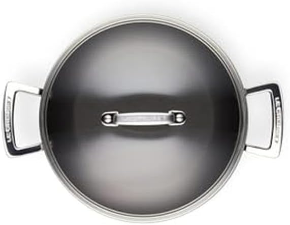 Thumbnail 3 de Le Creuset Toughened Non-Stick 24x5.95cm Shallow Casserole/Braiser with Glass Lid
