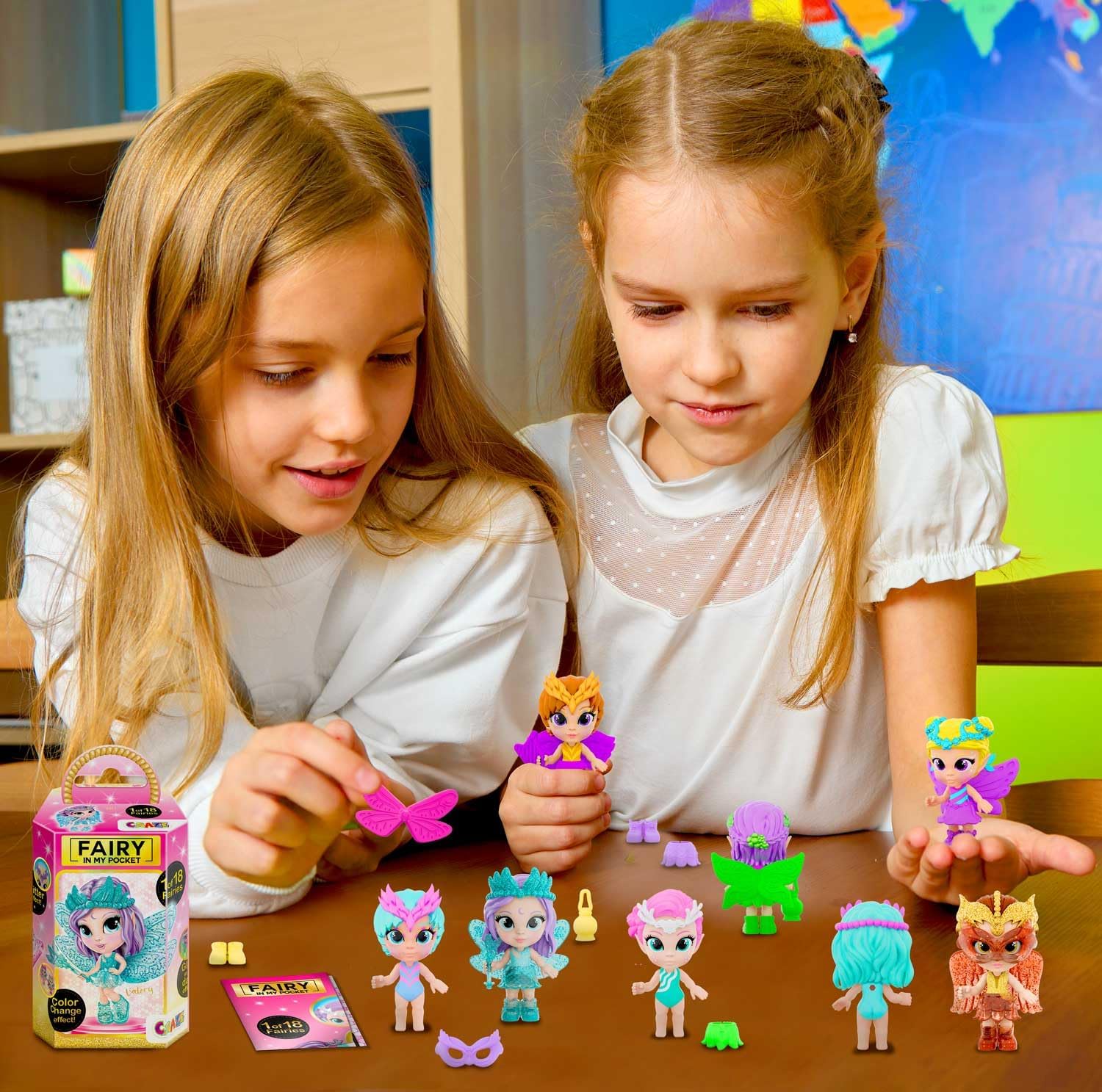 Detalle 2 de CRAZE Fairy In My Pocket | Set di 2 fate con ali e statuette da collezione