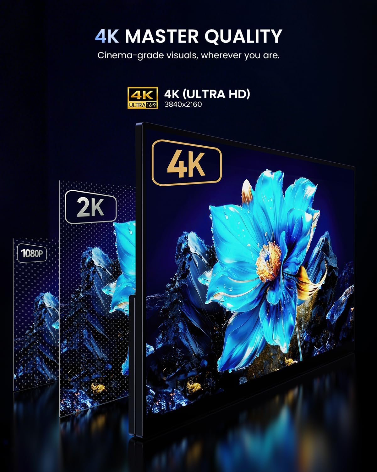 Thumbnail 4 de UPERFECT UColor 19 Apex Portable Monitor 19" 4K QLED 144Hz (USB-C/HDMI, VESA)