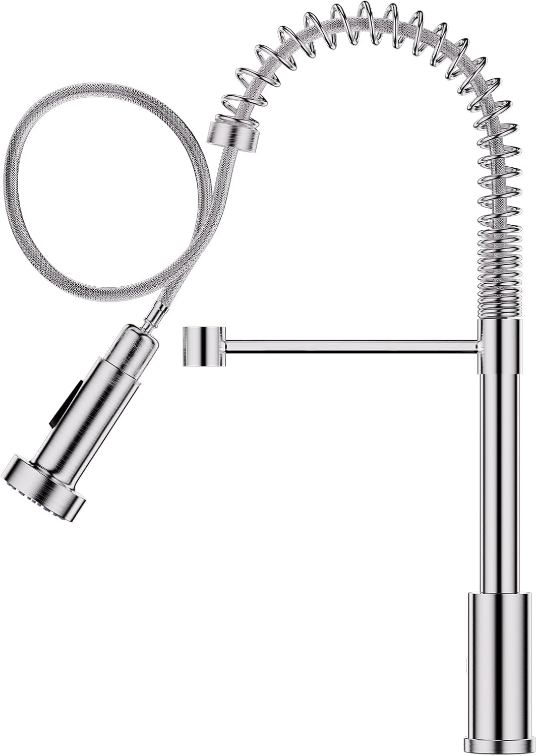 Thumbnail 6 de WLTEDRGO Brushed Stainless Kitchen Tap 45cm Hose