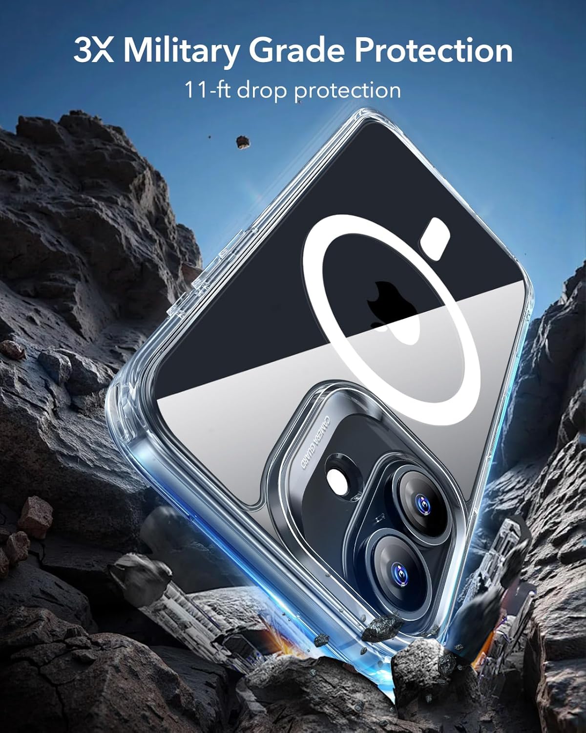 Thumbnail 3 de ESR iPhone 17 Case (Clear) – Military-Grade Drop Protection, MagSafe compatible with Camera Control cover