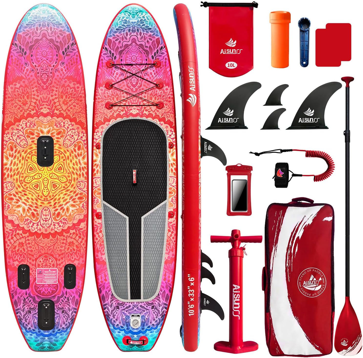 Detalle de AISUNSS Meditation Inflatable Paddle Board for Adults