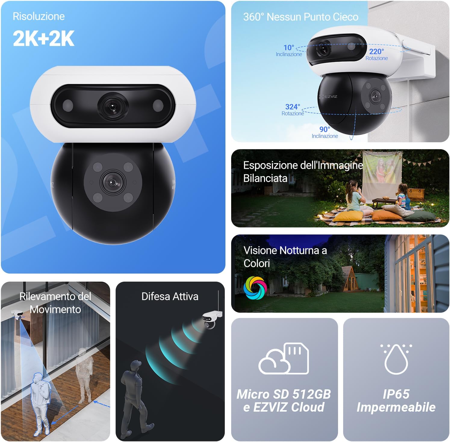 Thumbnail 1 de EZVIZ C90 Dual telecamera WiFi 40 m