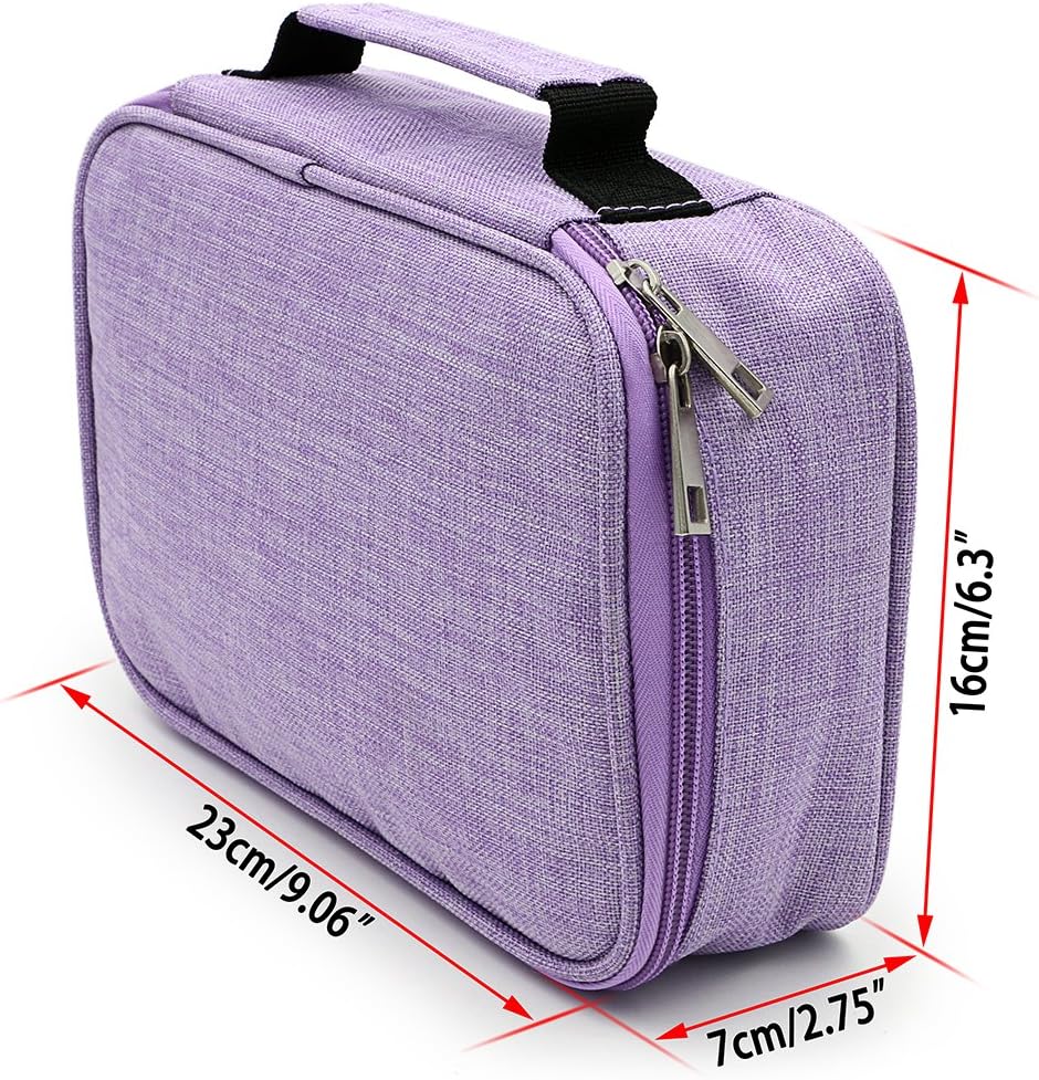 Thumbnail 5 de IGNPION Large Pen Pencil Case Stationery Pouch Bag – Purple