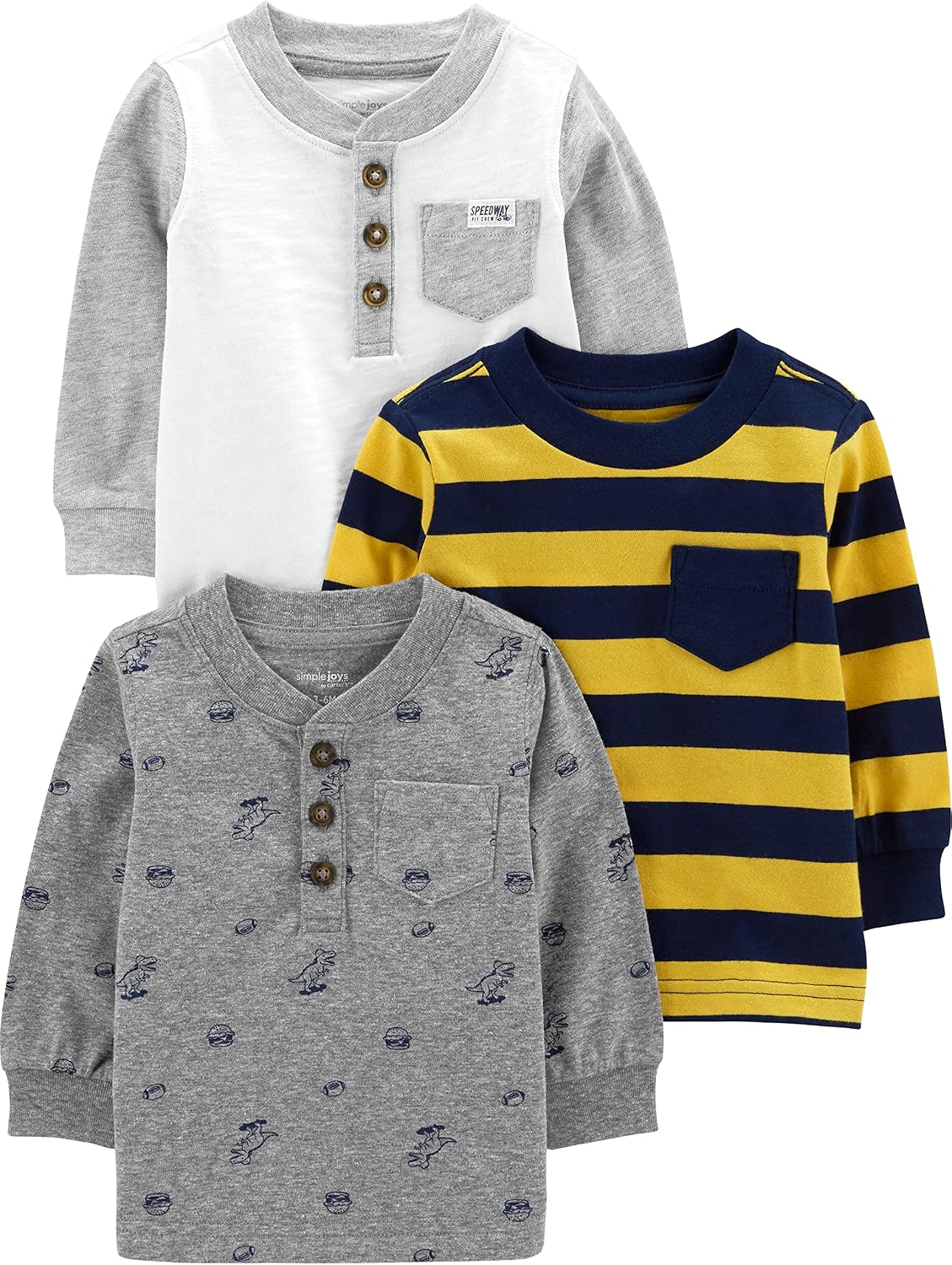 Thumbnail 6 de Simple Joys Langarmshirts 3er Pack Jungen Carter's