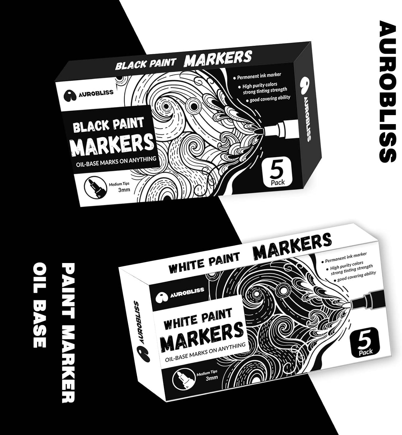 Thumbnail 4 de Aurobliss Lackmarker Weiß 2-3MM 🎨