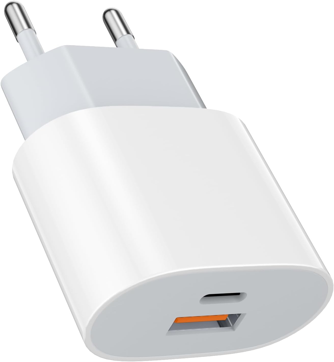 Thumbnail 6 de Samneer caricabatterie da parete 25W USB-C + 15W USB-A (giallo) per iPhone 17/16 e altri smartphone