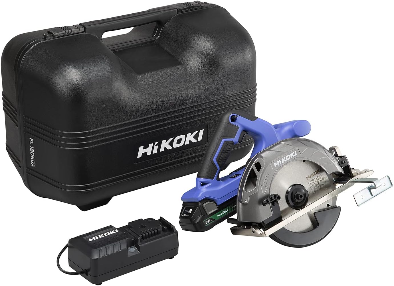 Detalle de HiKOKI FC1806DA(BG) 18V 165mmコードレス丸のこ 電池・充電器・ケース付き