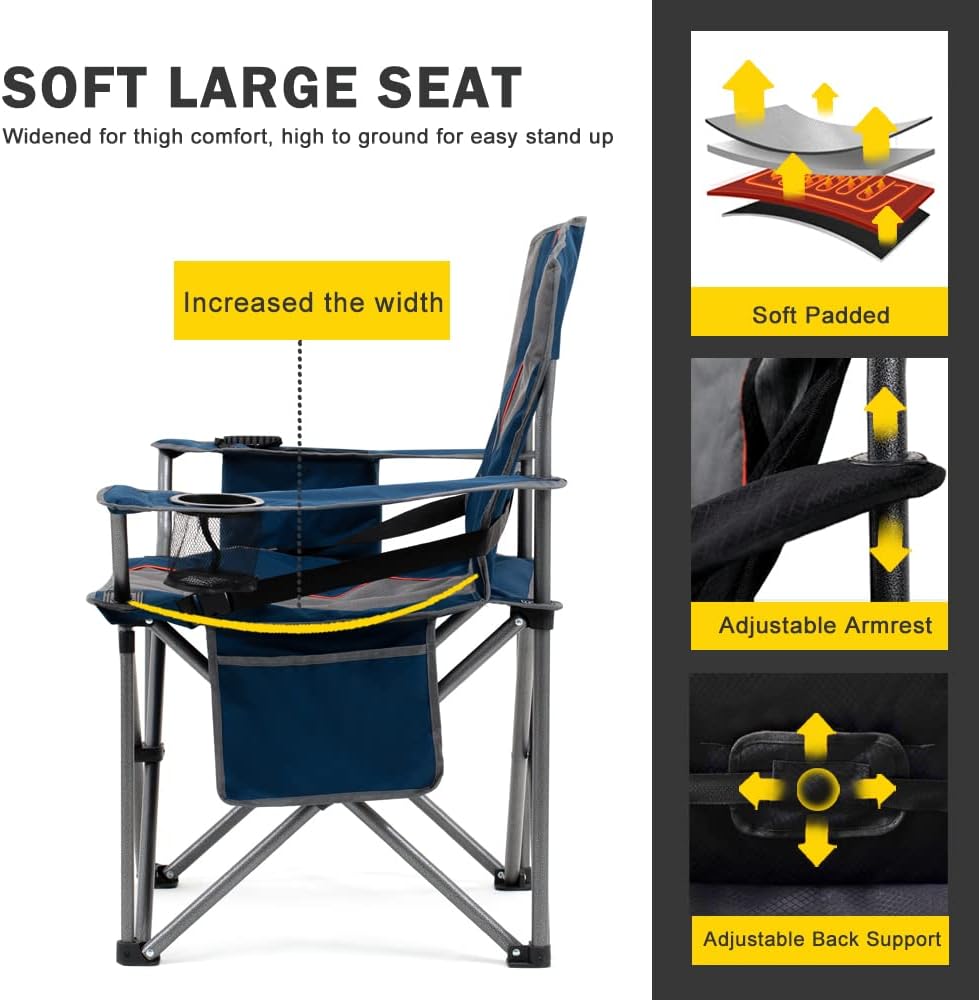 Thumbnail 4 de FAIR WIND Oversized camping chair 450 lbs