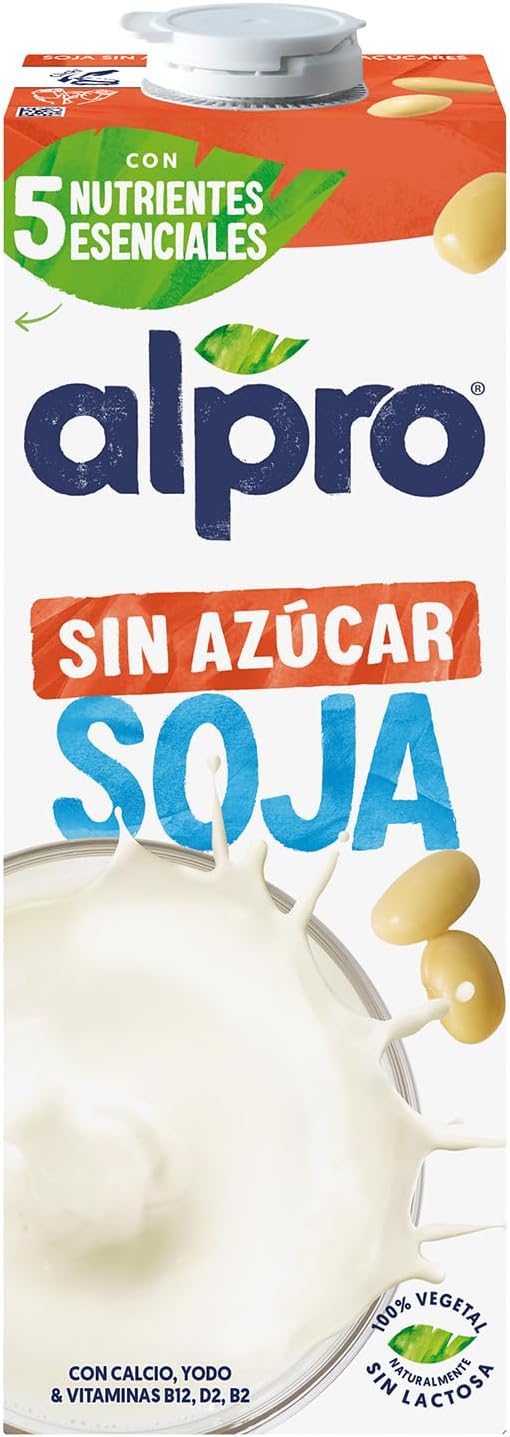 Detalle 2 de Alpro Bebida de Soja Sin Azúcar 6 x 1L 🥛