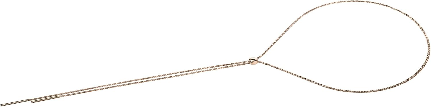 Detalle de LIEBESKIND BERLIN Damen Schmuck – Verstellbare Y-Halskette aus rosévergoldetem Edelstahl mit passenden Ohrringen