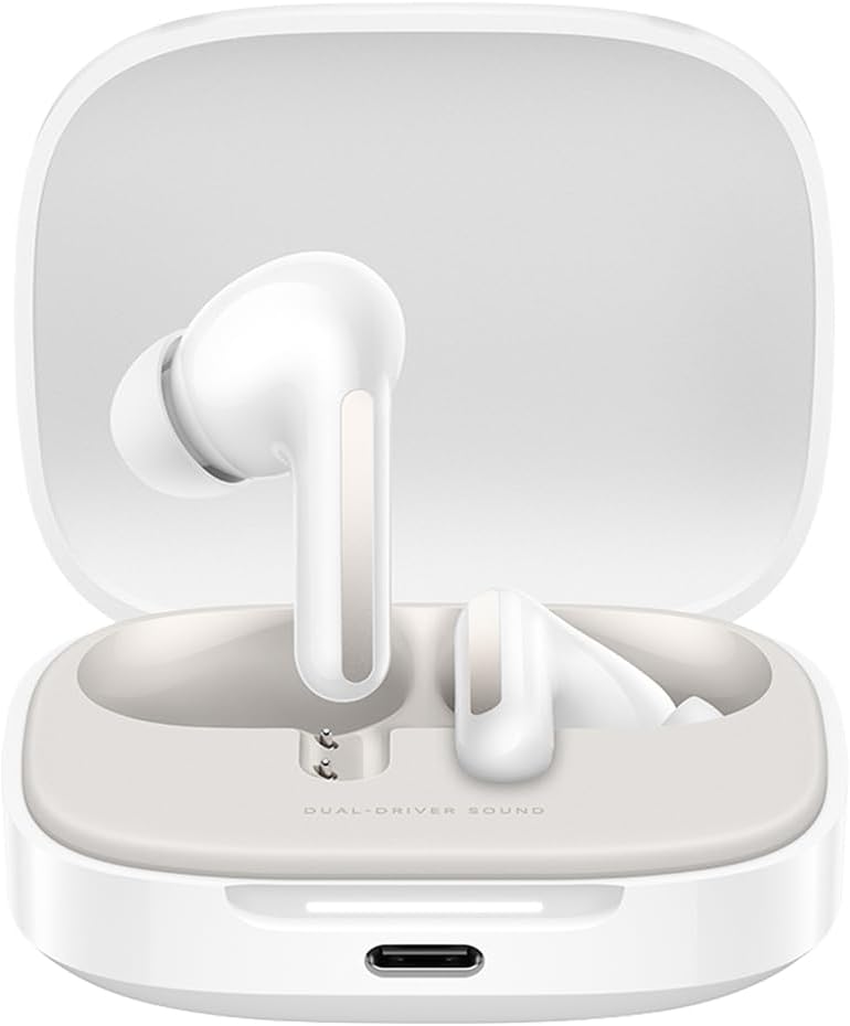 Thumbnail 6 de Xiaomi Redmi Buds 6 kabellose In-Ear-Kopfhörer mit Dual-Treiber, bis 49 dB aktiver Geräuschunterdrückung (IP54) – Weiß
