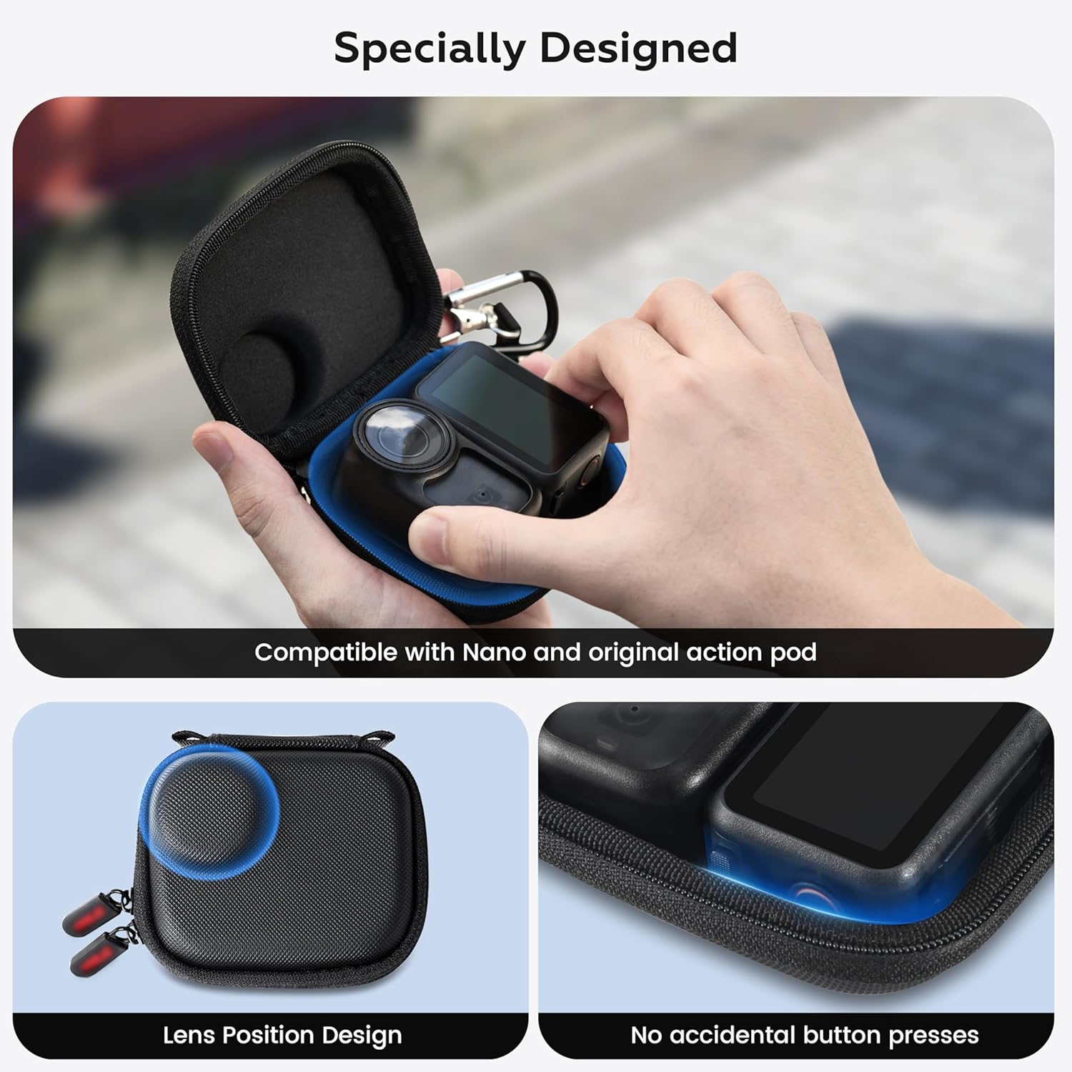 Detalle 2 de STARTRC PHOTO Osmo Nano Camera Bag – hard-shell portable case with wrist strap for DJI Osmo Nano accessories