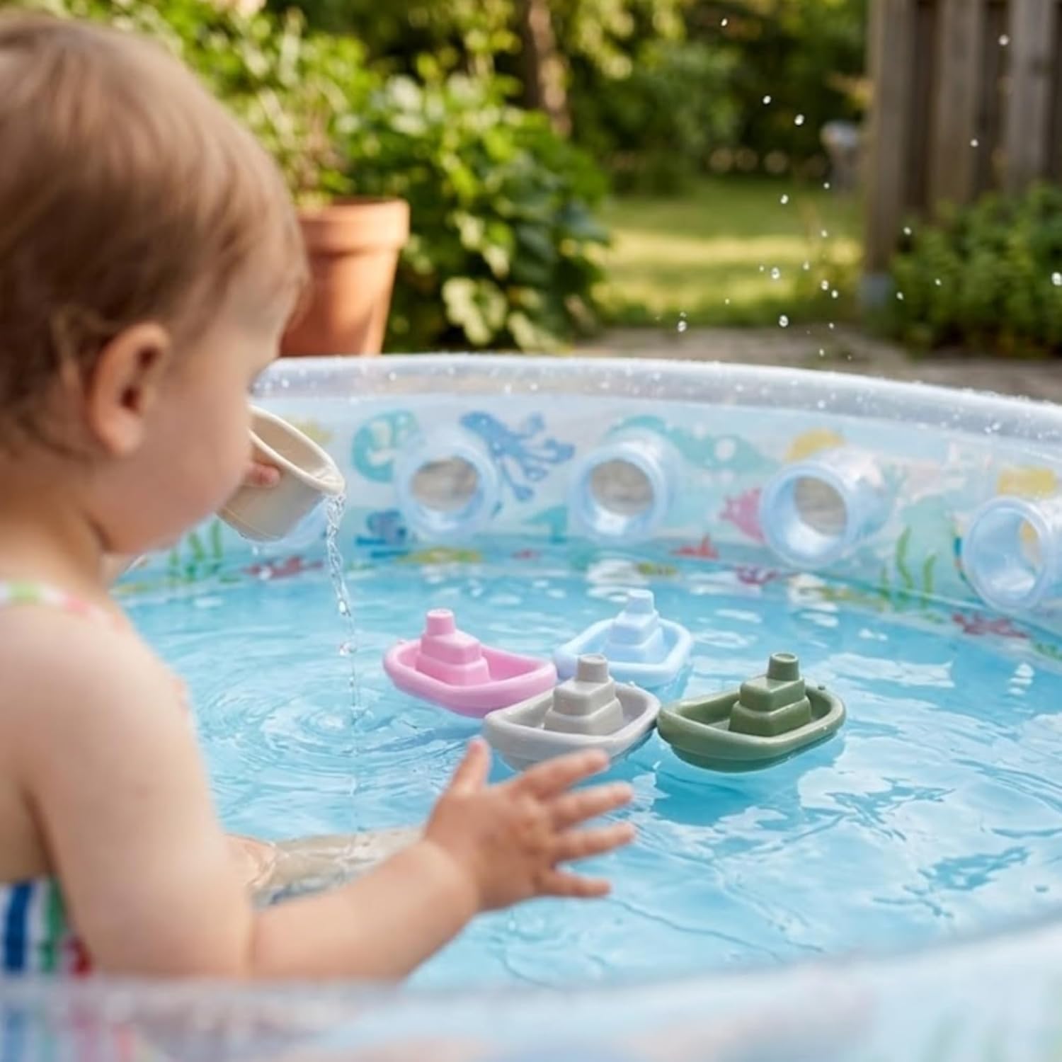 Thumbnail 4 de Thorbjorn Bootsset (4 bunte Kinderboote) von Dantoy für Sandkasten, Garten & Strand