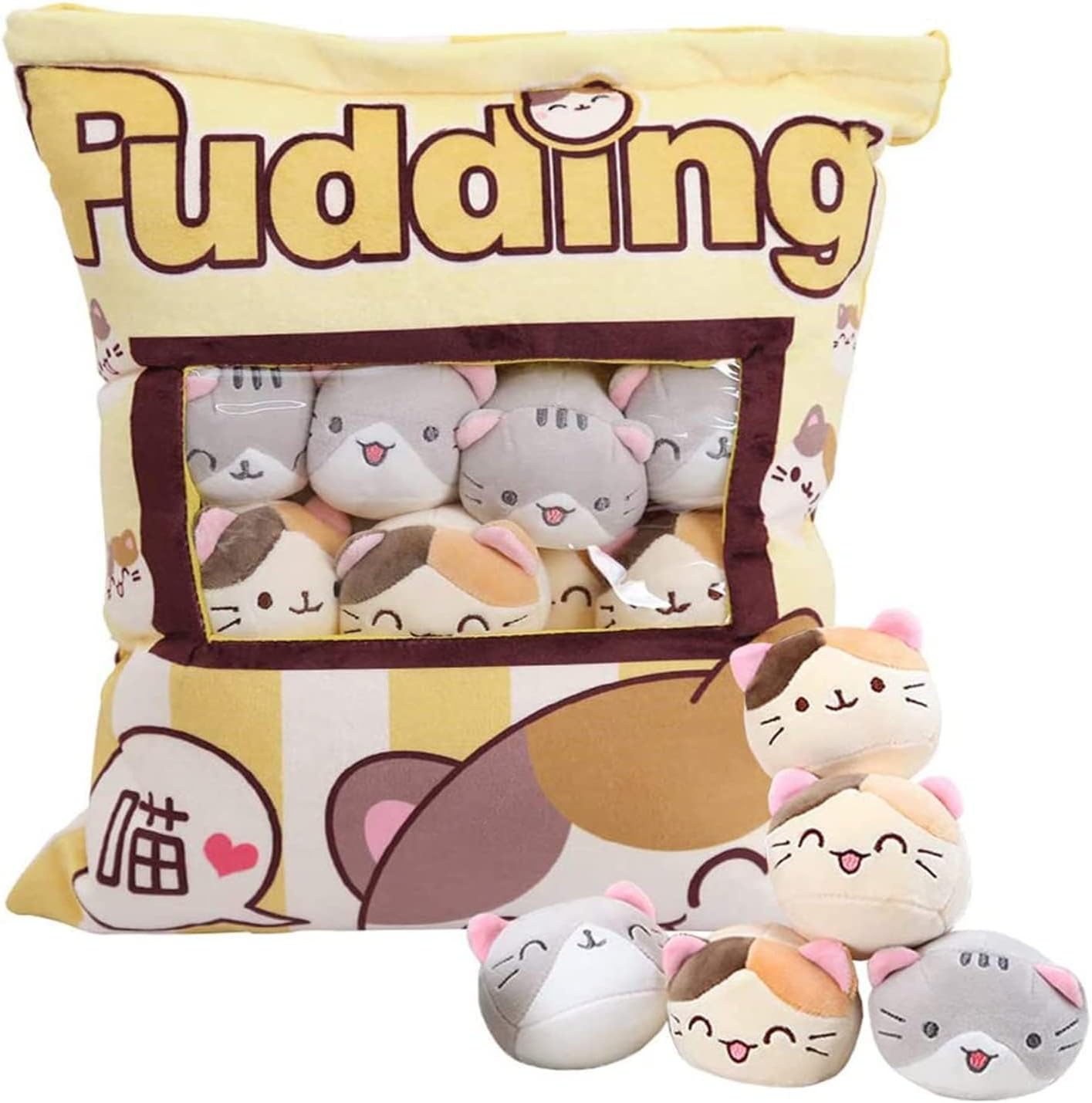 Detalle de HXPLN Cute Snack Pillow 8 Kittens