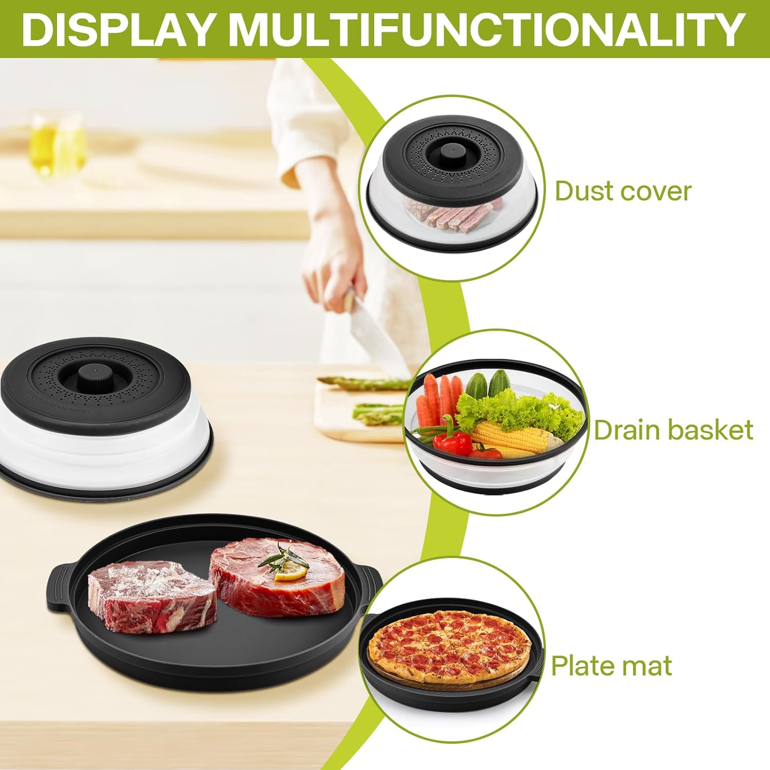 Thumbnail 3 de Microwave Splatter Cover 10.7 Inch