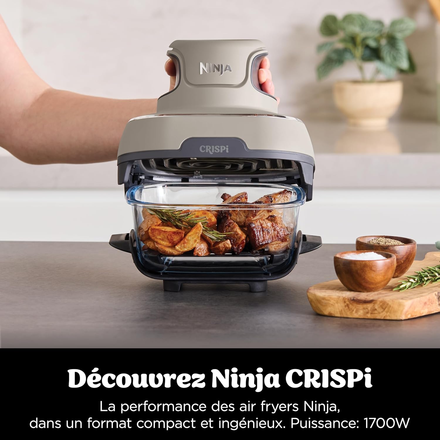 Thumbnail 2 de Ninja CRISPi Air Fryer Design Compact 4 en 1 (FN101EUST) – Compact, polyvalente et prêt à l’emploi