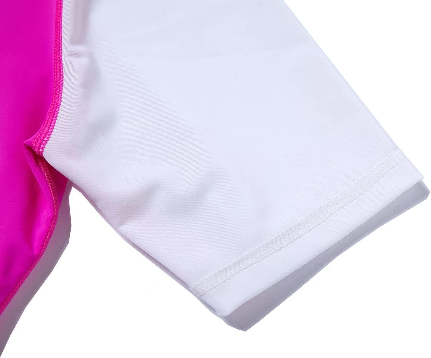 Thumbnail 3 de HMILES Girls Short Sleeve Rash Vest: UV Protection Rash Guard for Kids