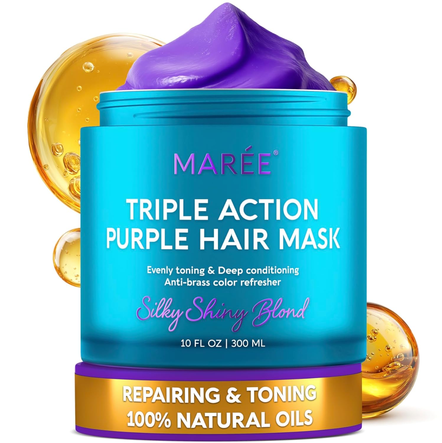 Detalle de MAREE Deep Conditioning Purple Hair Mask 5–10 min