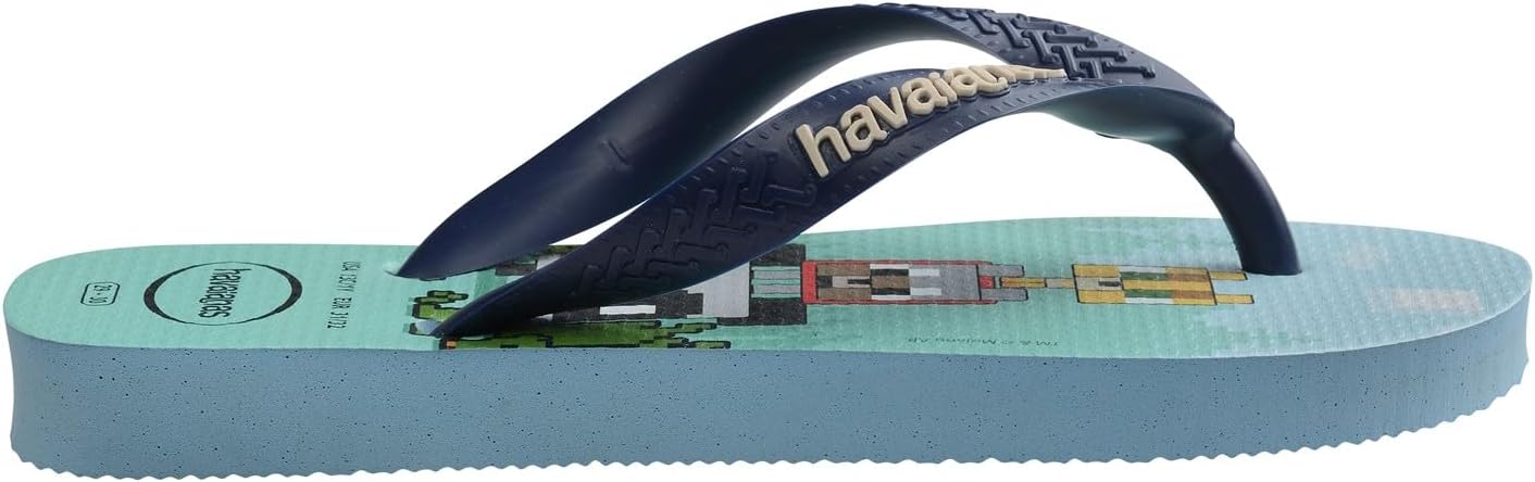 Thumbnail 2 de Havaianas Minecraft (Mini Me) – Tongs enfant en bleu lavande, antidérapantes