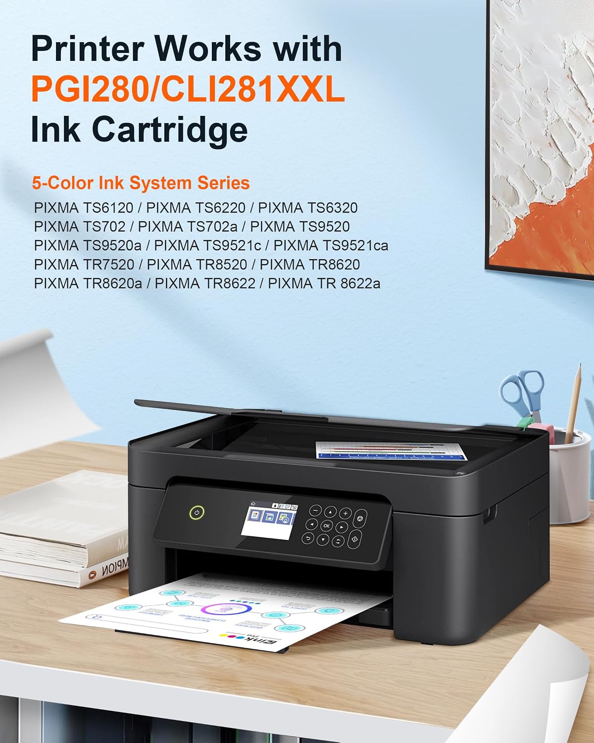 Thumbnail 1 de E-Z Ink Replacement Ink Cartridges 280XXL/281XXL